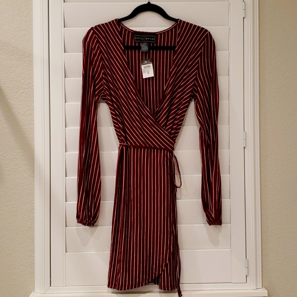 Polly & Esther | Maroon Dress (size M)